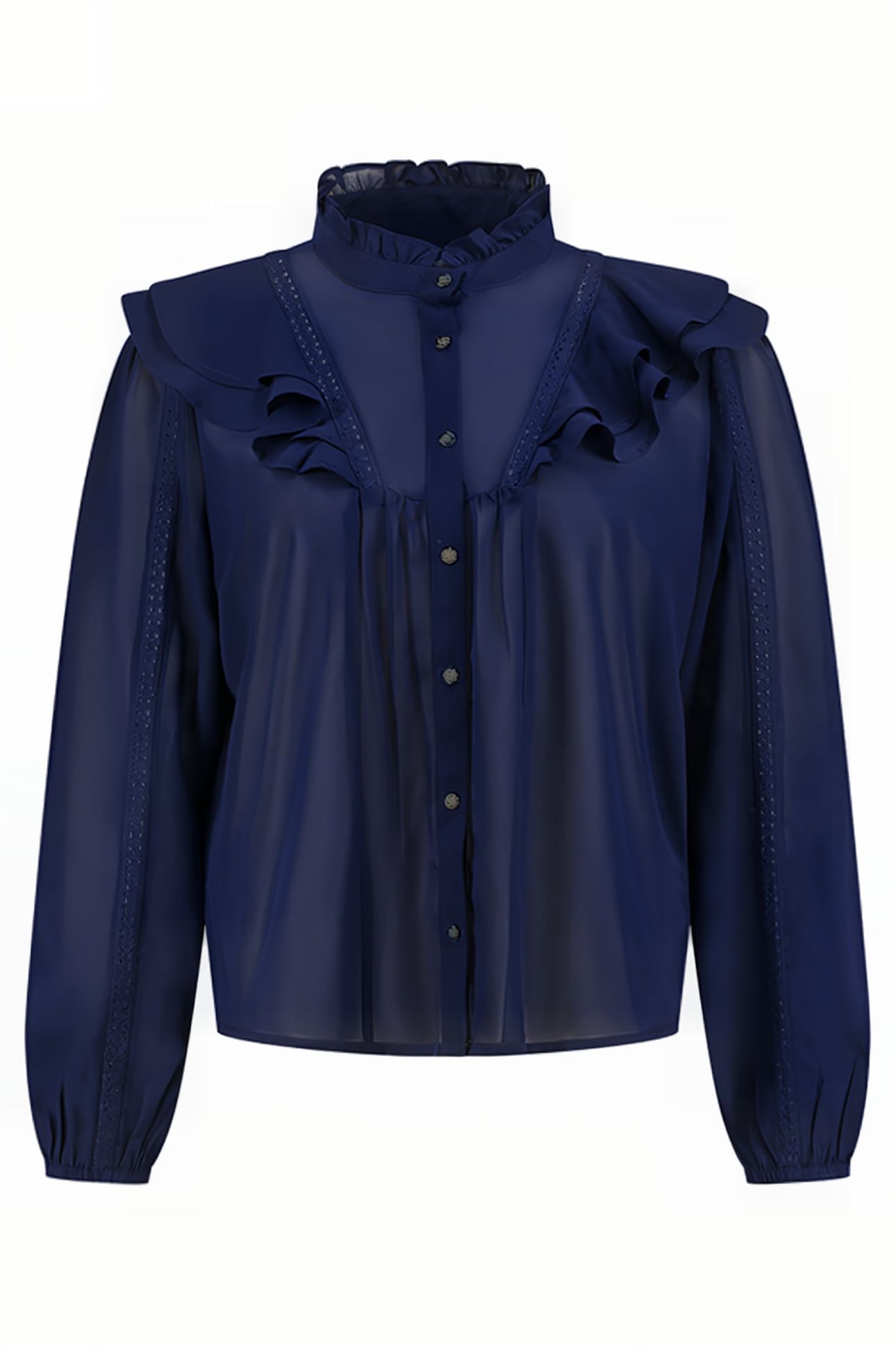 VERONA BLOUSE MIDNIGHT LILY 1