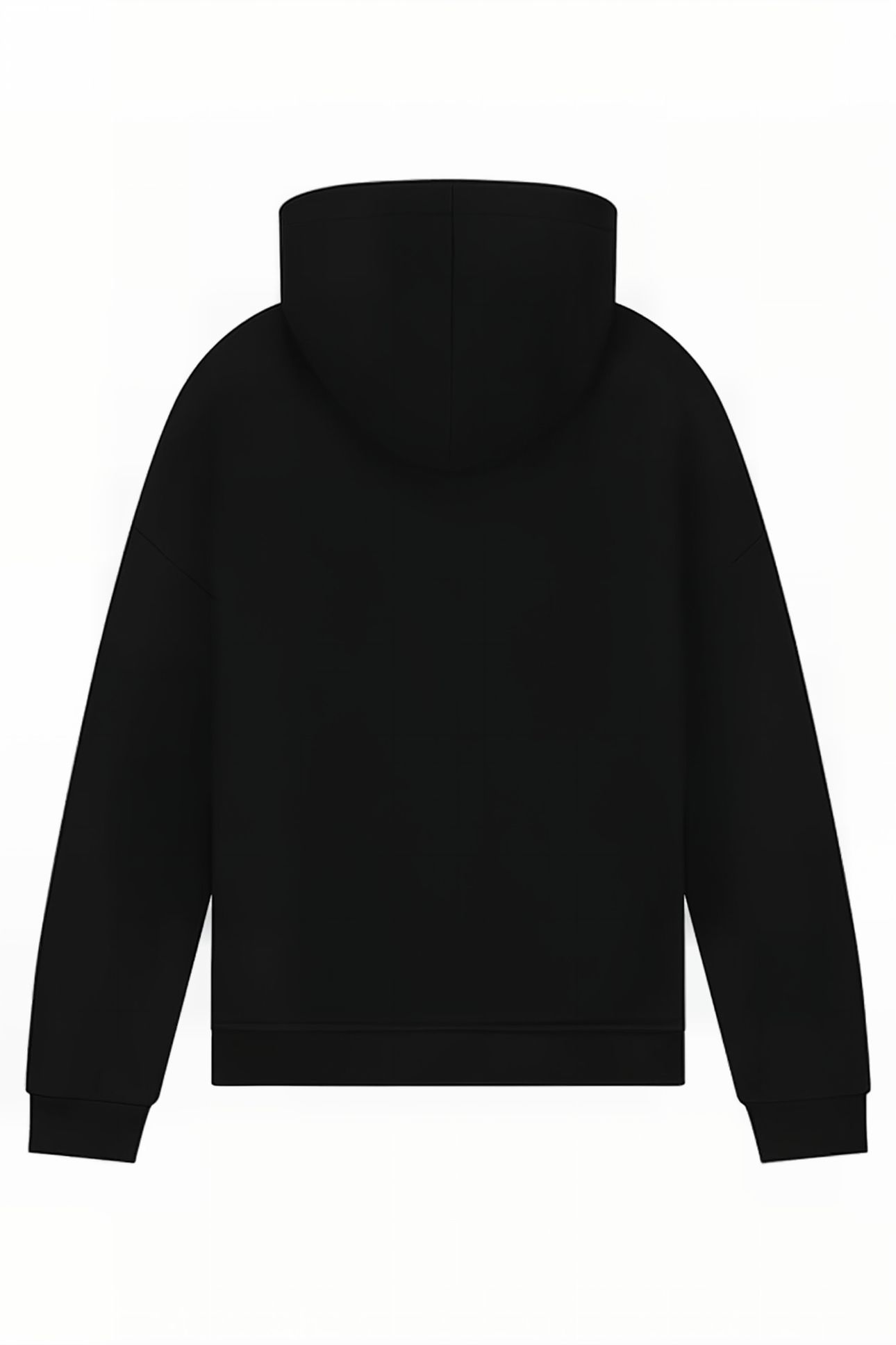 SWIRL LOGO HOODIE BLACK 2
