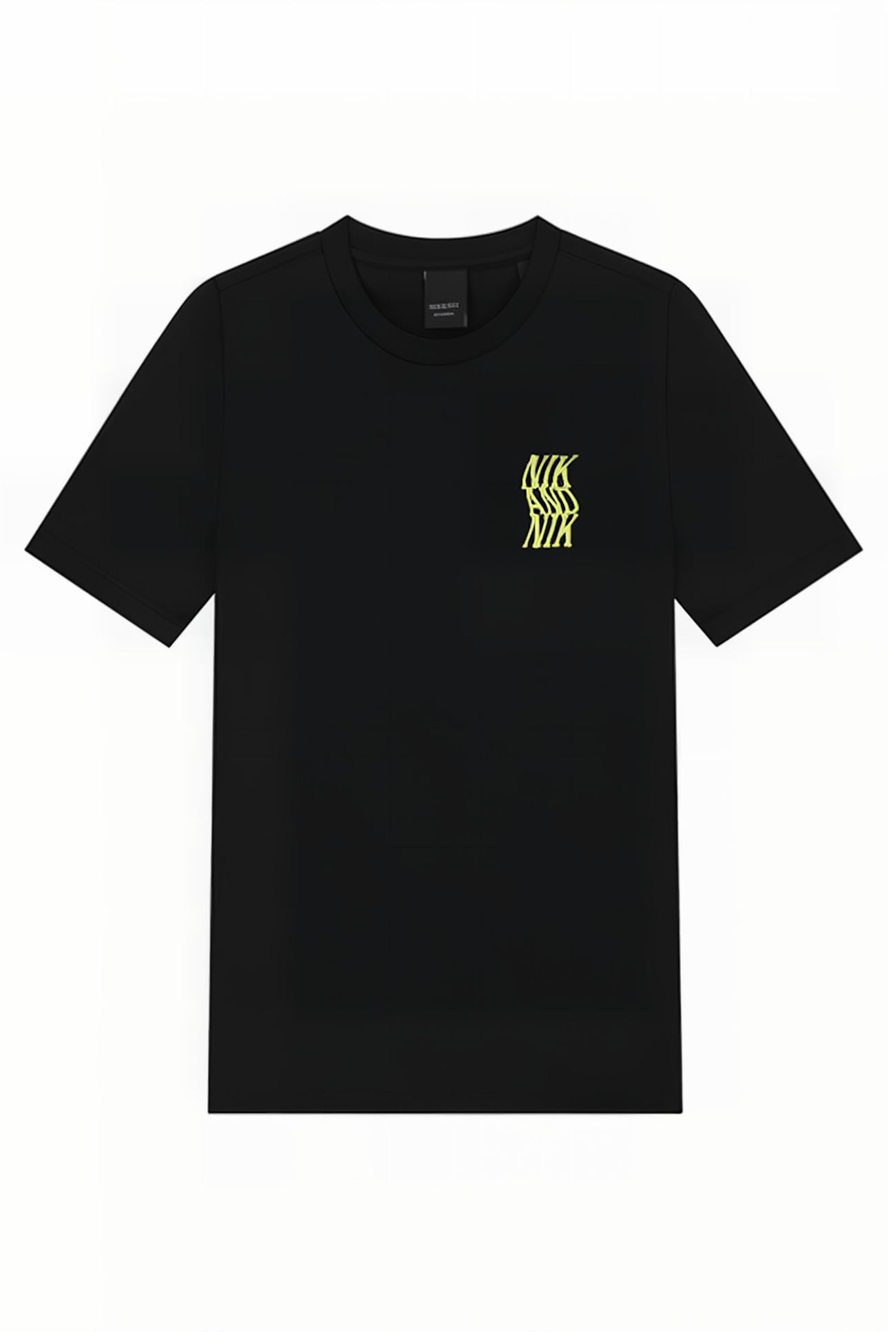 SWIRL LOGO T-SHIRT BLACK 1