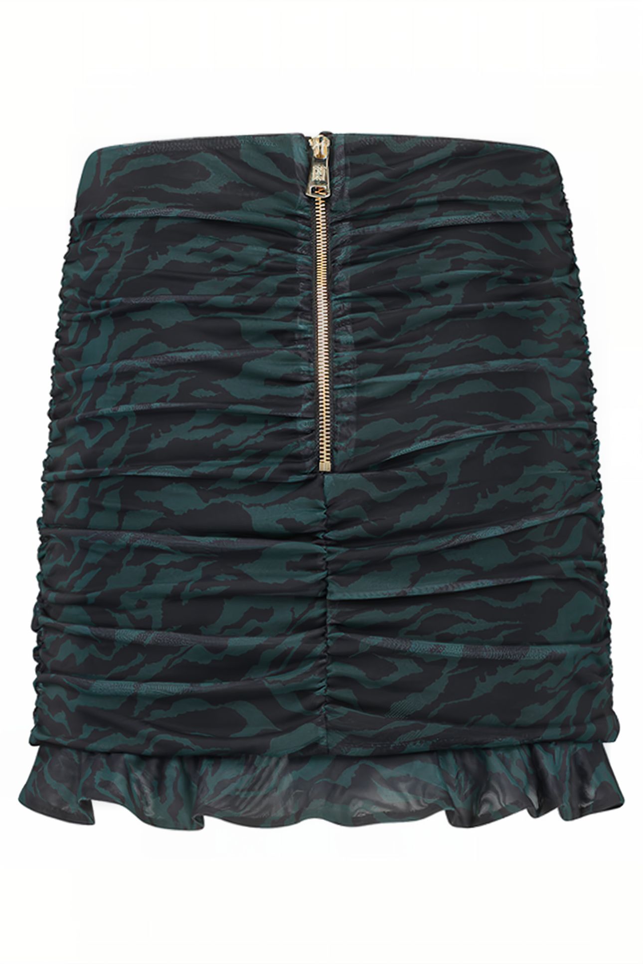 ZEBRA MESH SKIRT PINE GREEN 2