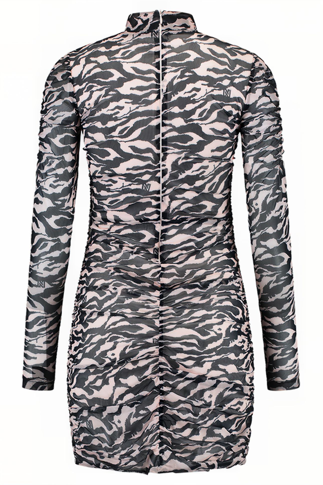 ZEBRA MESH DRESS ROSE 2