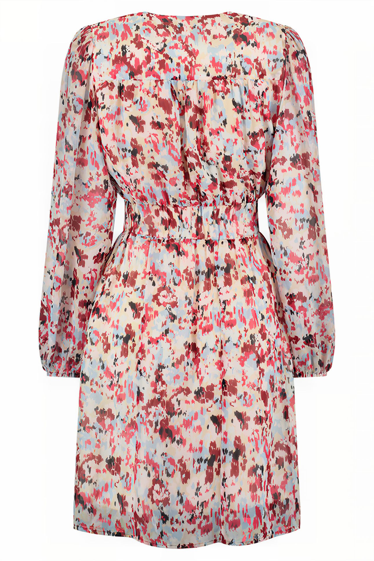 RIVER PRINTED DRESS RASPBERRY 2