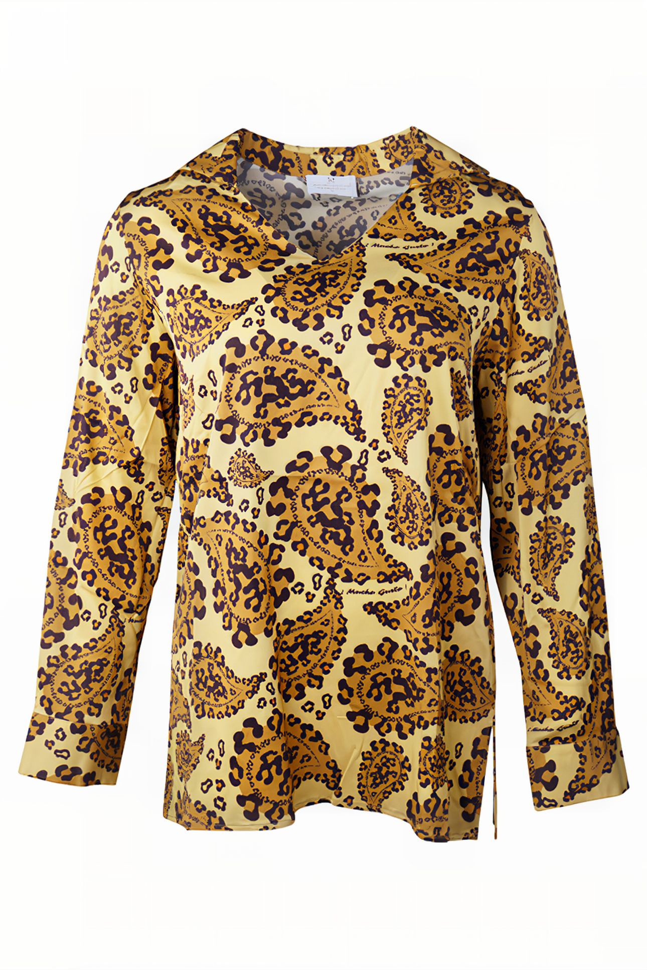 BLOUSE RICCIA LEOPARD PAISLEY BEIGE 1