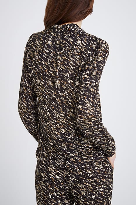 BLACK FUSAIN PRINT SHIRT BLACK 2