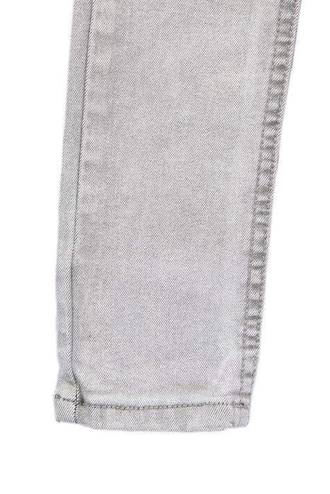 BOYS’ GREY SKINNY JEANS WITH REFLECTIVE DETAILS WHITE GREY 4
