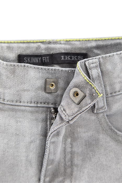BOYS’ GREY SKINNY JEANS WITH REFLECTIVE DETAILS WHITE GREY 5