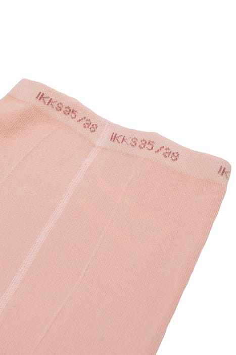 GIRLS’ PINK CHEVRON MOTIF KNIT TIGHTS PINK 4
