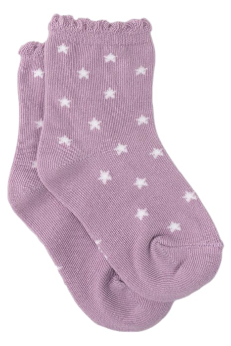 BABY GIRLS’ GOLD/VIOLET SOCKS CHAMPAGNE 4
