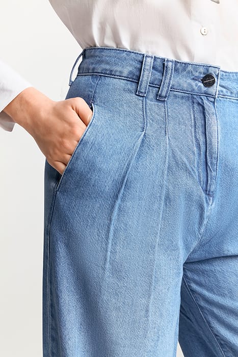 WIDE LEG DENIM PANTS ORCANIC + RECYCLED DENIM BLUE 4