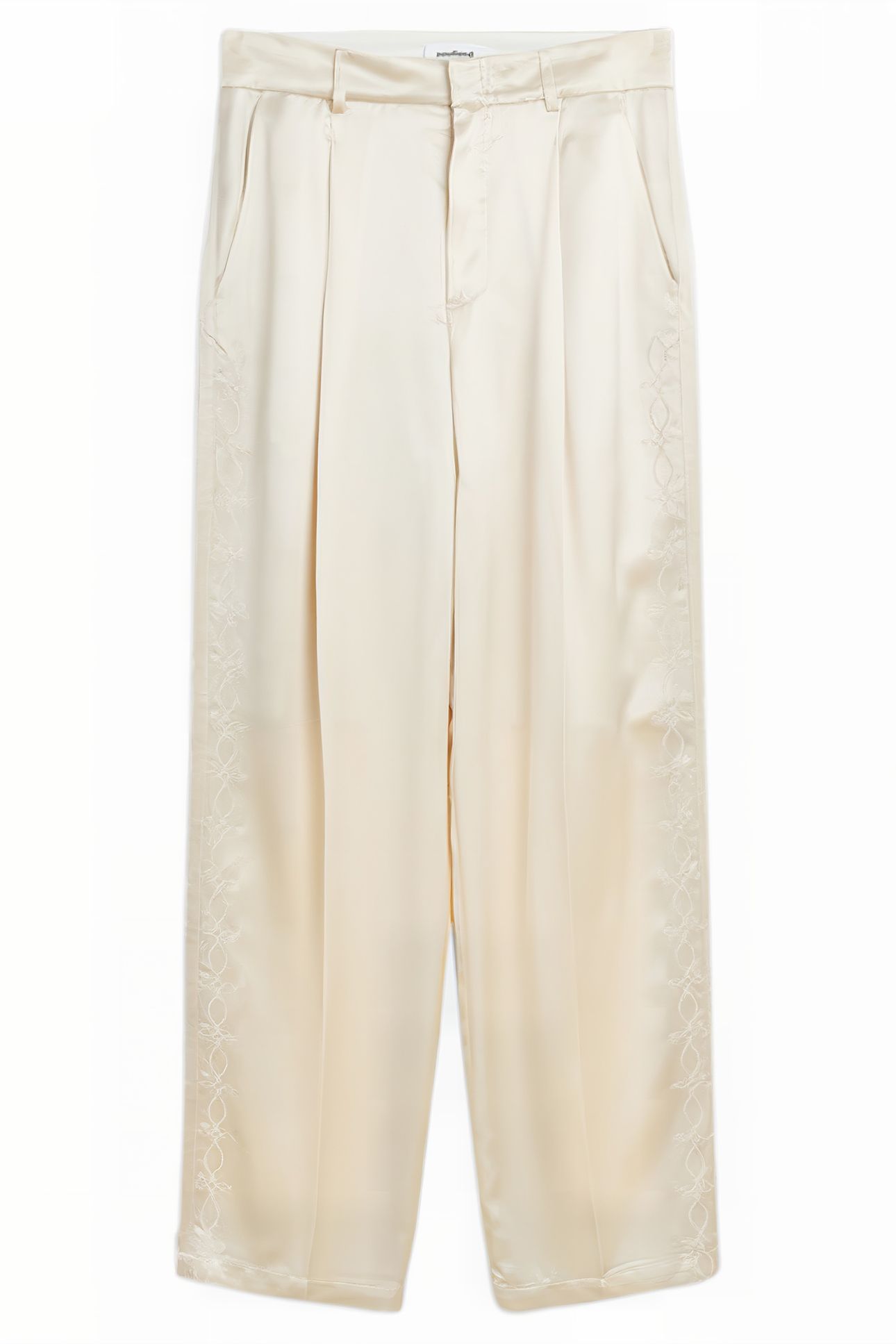 ULA EMBROIDED PANTS OFF WHITE 1