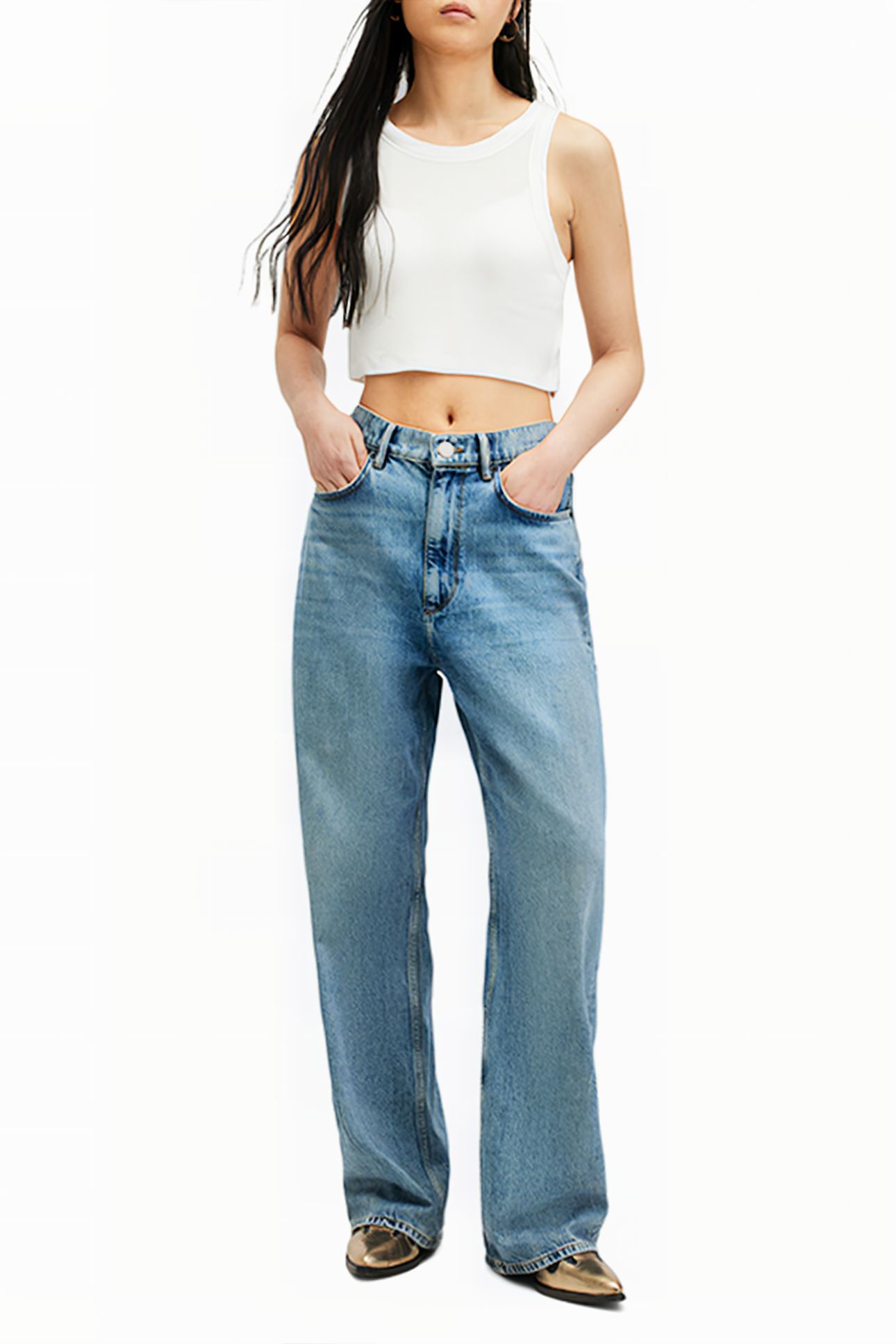 RINA CROPPED TANK OPTIC WHITE 5