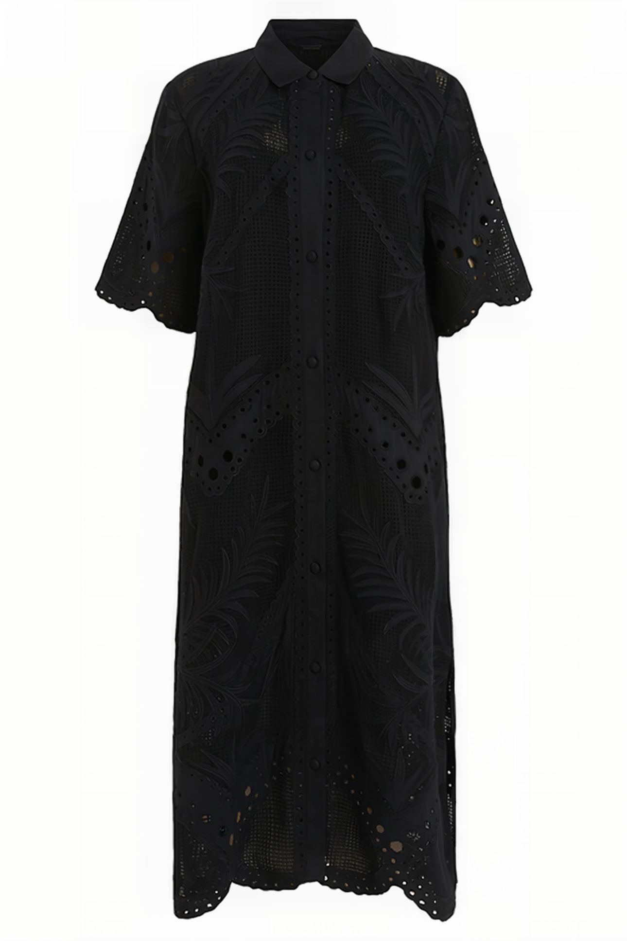 MERIA BRODERIE DRESS BLACK 3
