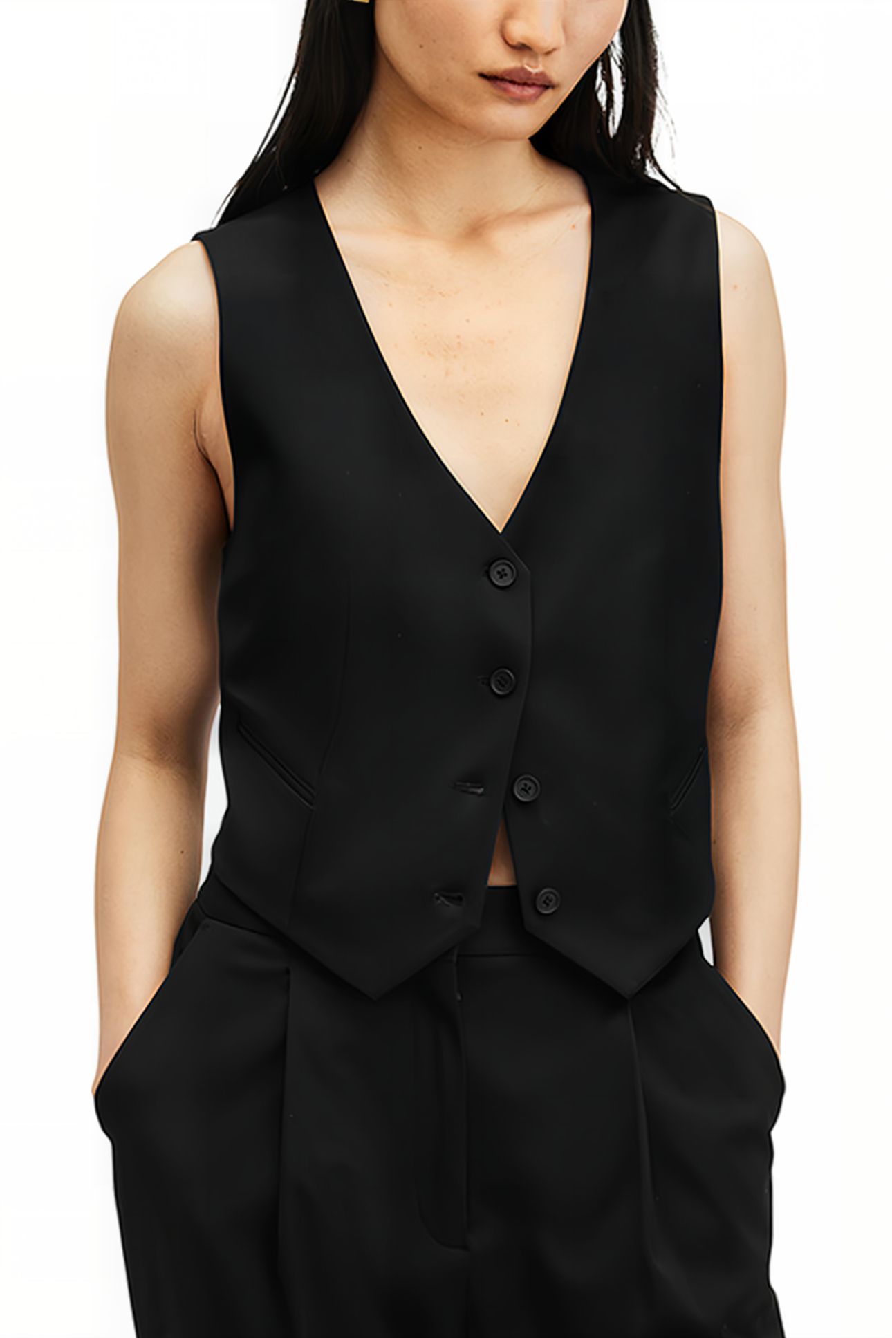 NELLIE WAISTCOAT BLACK 1