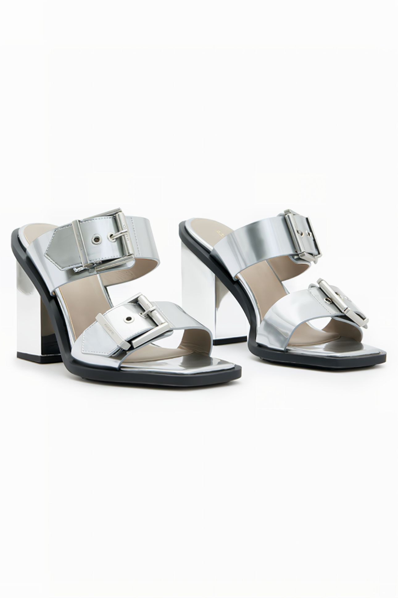 CAMILLE MULE METALLIC SILVER 4