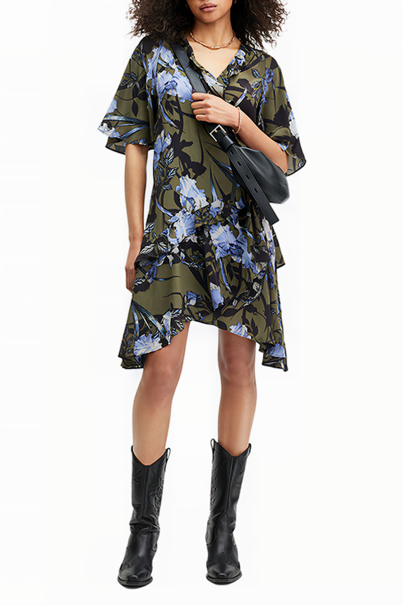 MEAGAN BATU DRESS DEEP KHAKI GREEN 5