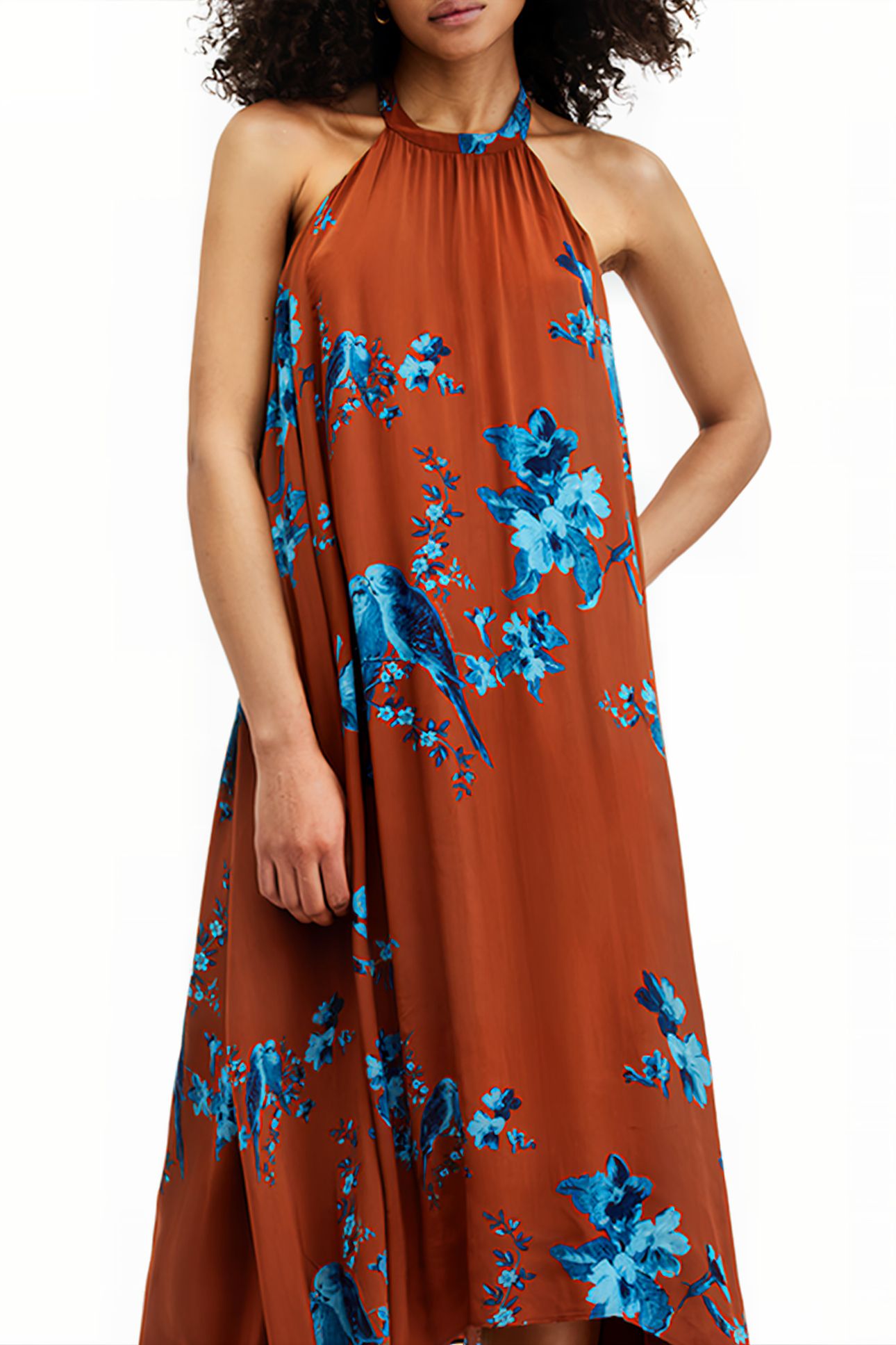 MYSTI IONA DRESS RUST RED 4