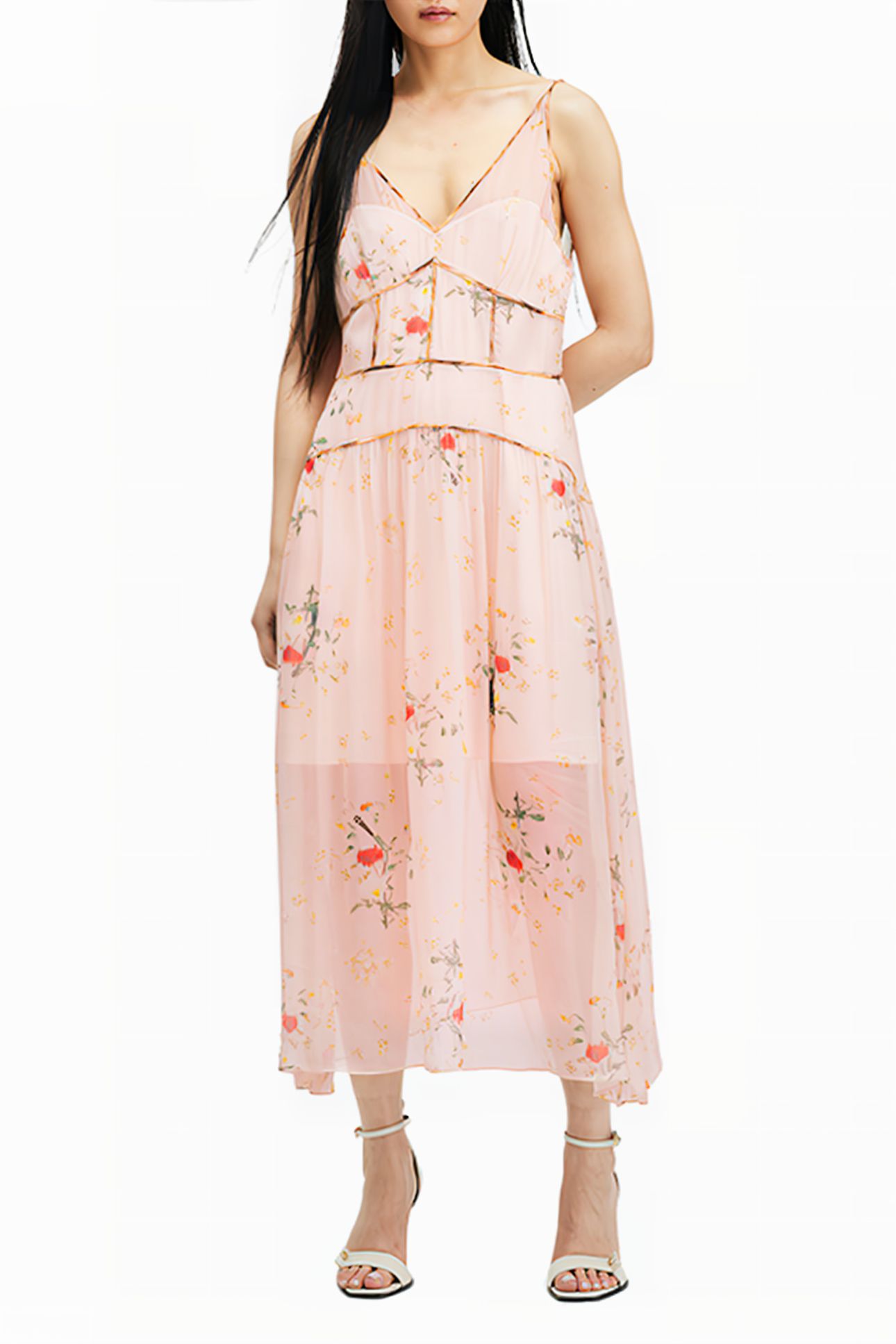 SAFFRON KORA DRESS DUSKY PINK 1