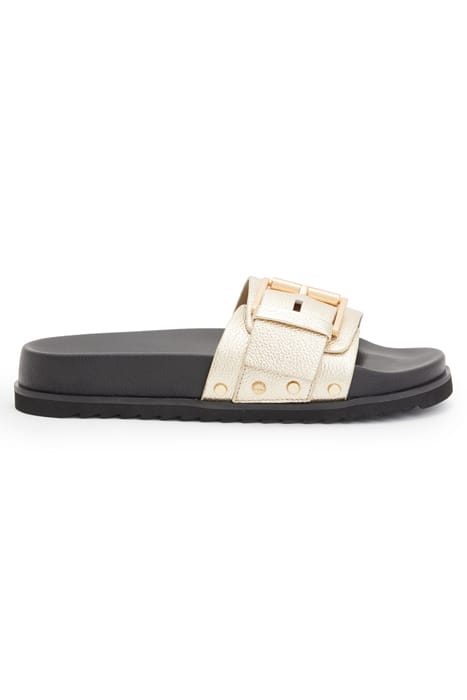 ELLIE STUD SLIDER METALLIC GOLD 1