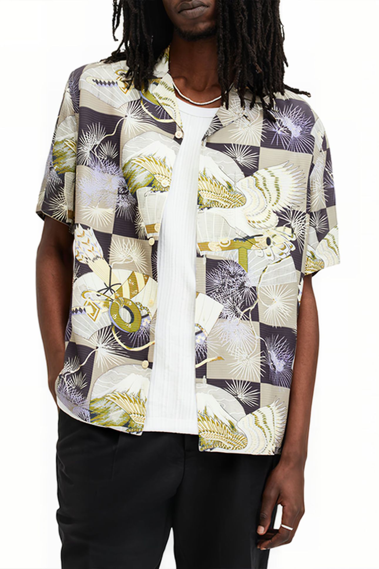 SEBASTIAN SS SHIRT MILKY GREY 1