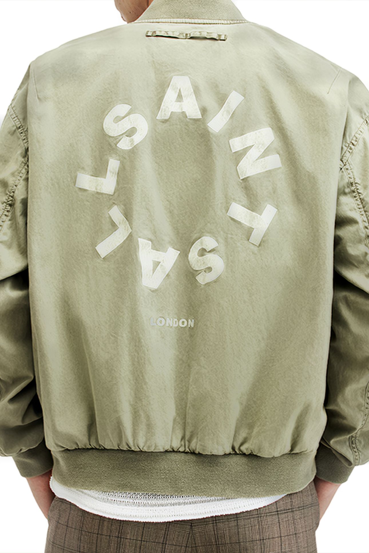 TIERRA FADED BOMBER HERB GREEN 6