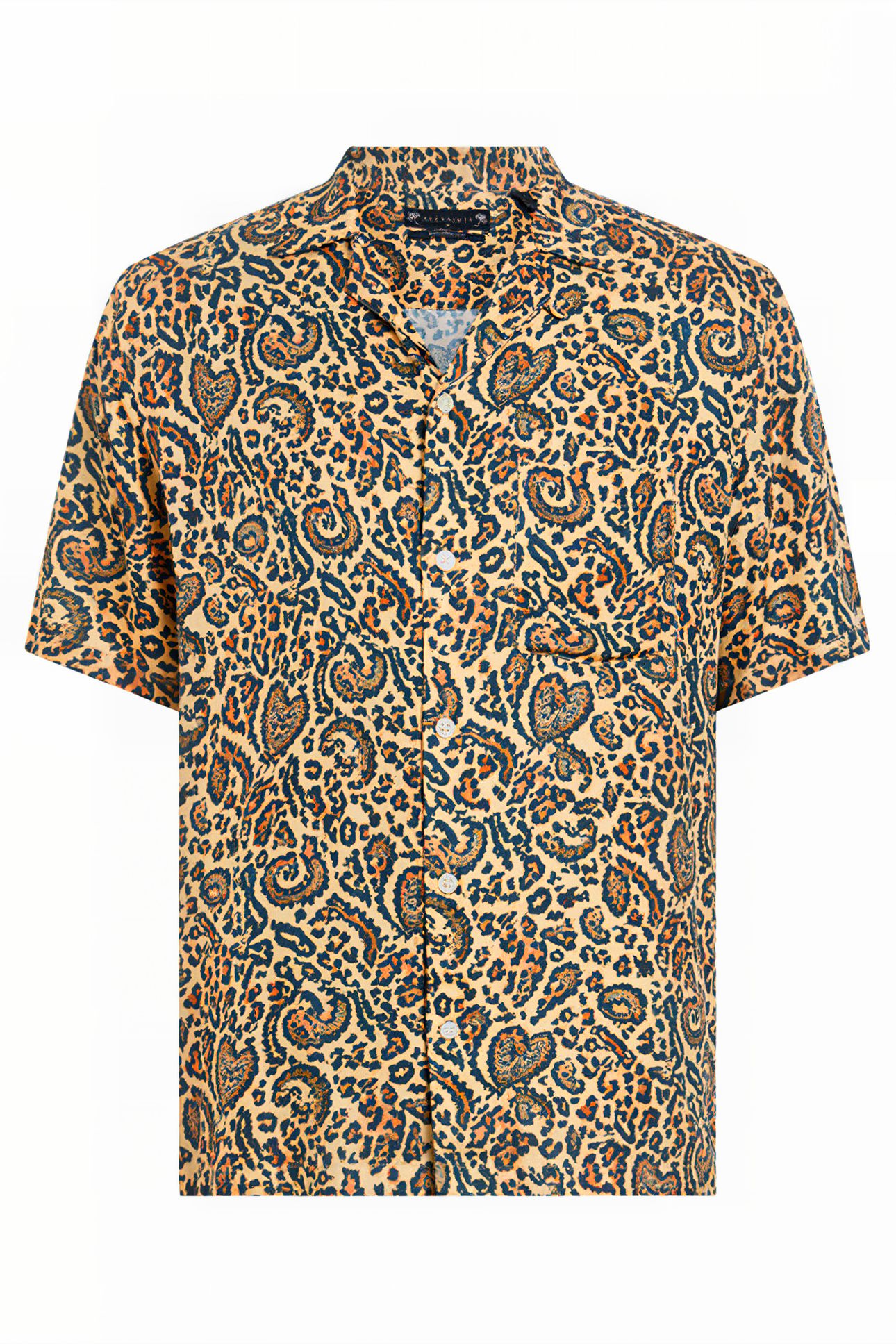 LEO PAISLEY SS SHIRT JET BLACK 4
