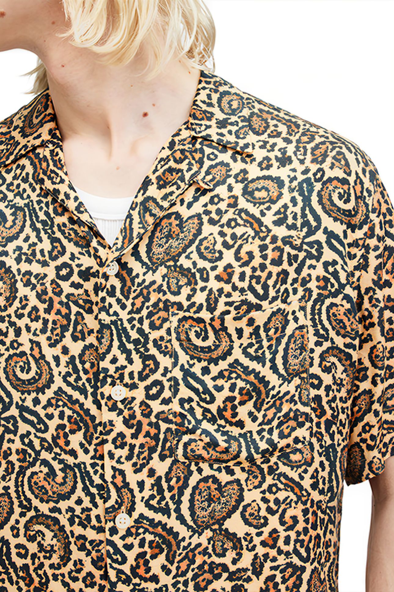 LEO PAISLEY SS SHIRT JET BLACK 5