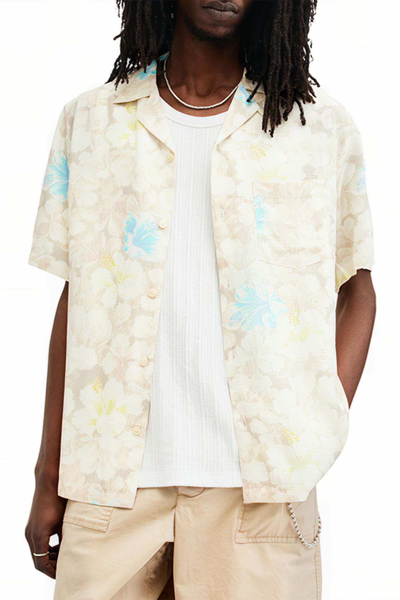 NEVADA SS SHIRT WICKER WHITE 1