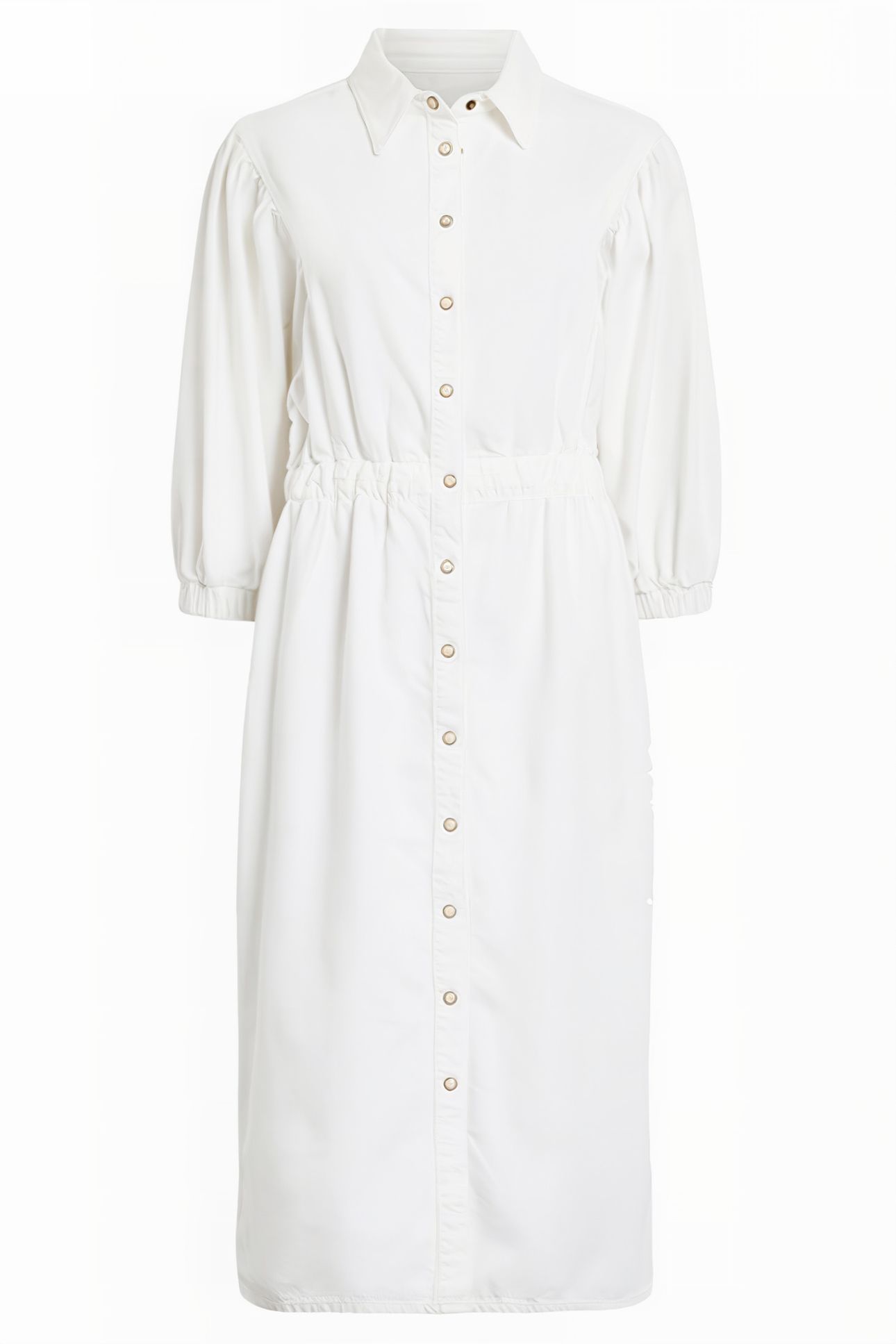 OSA DENIM DRESS CHALK WHITE 4