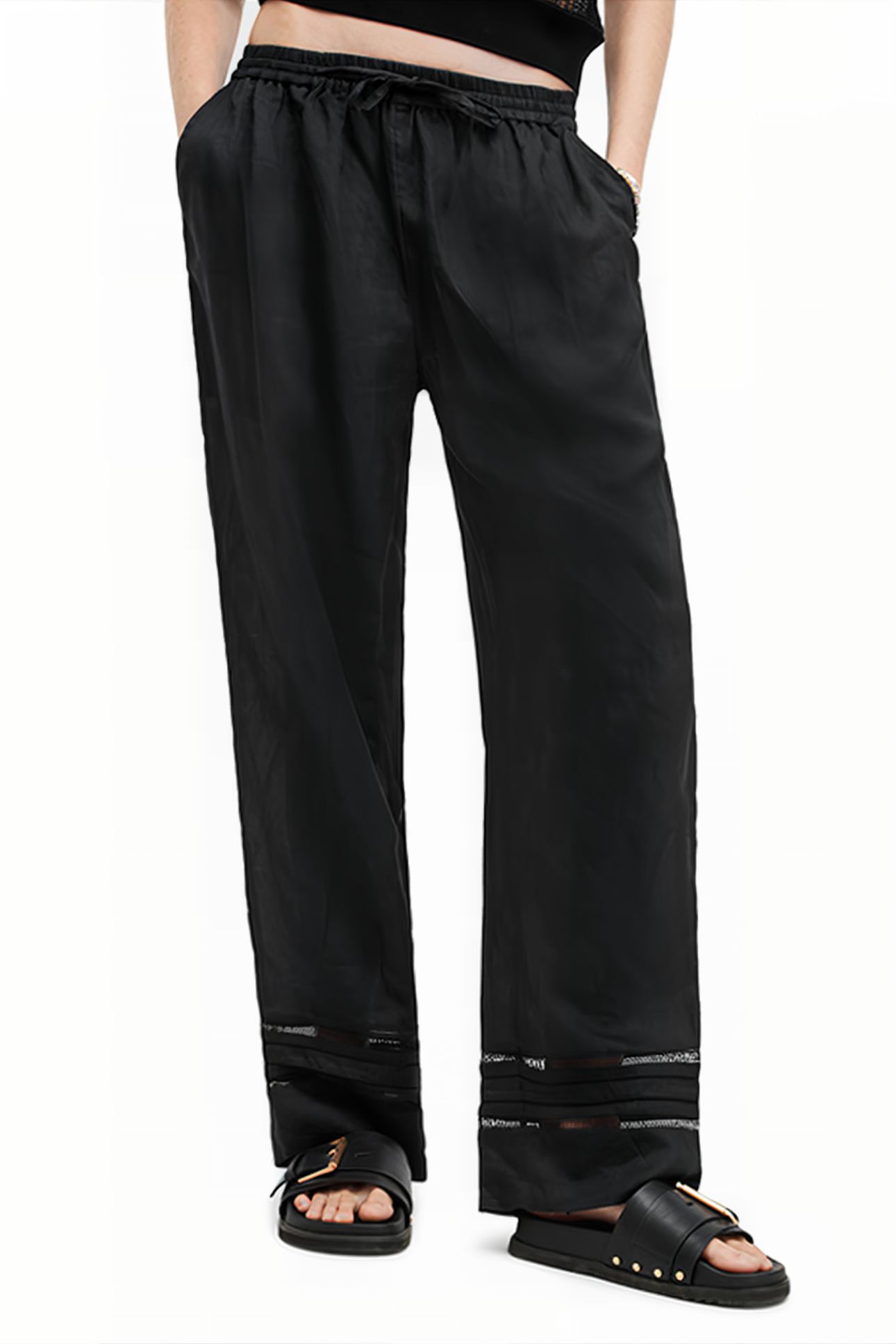 JADE LINEN TROUSER BLACK 1