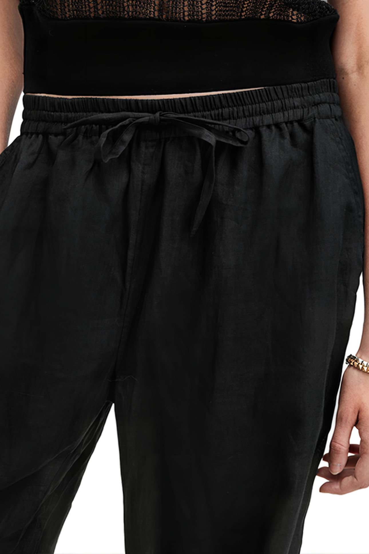 JADE LINEN TROUSER BLACK 6