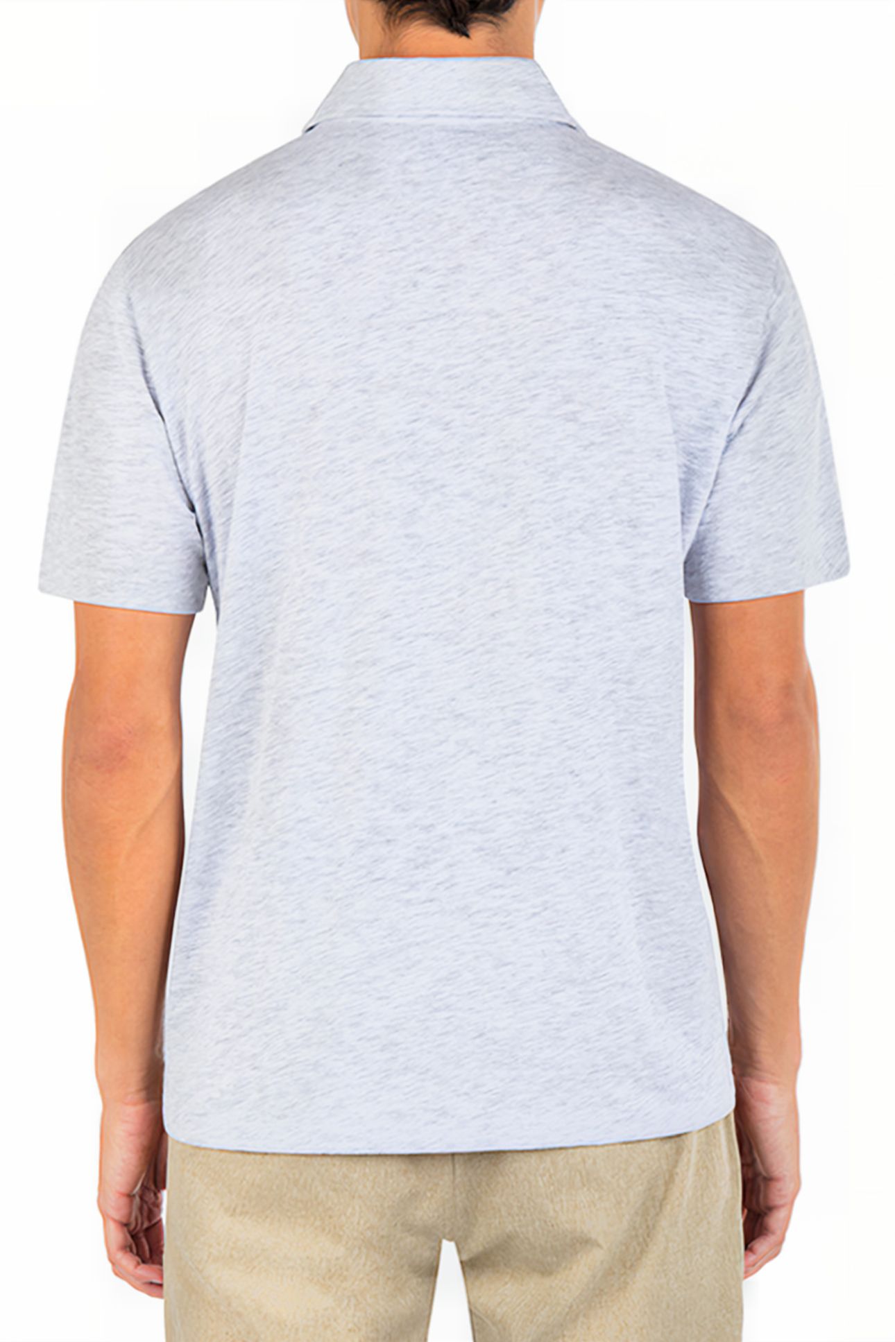 ACE VISTA POLO SHORT SLEEVE WHITE HEATHER 101 2