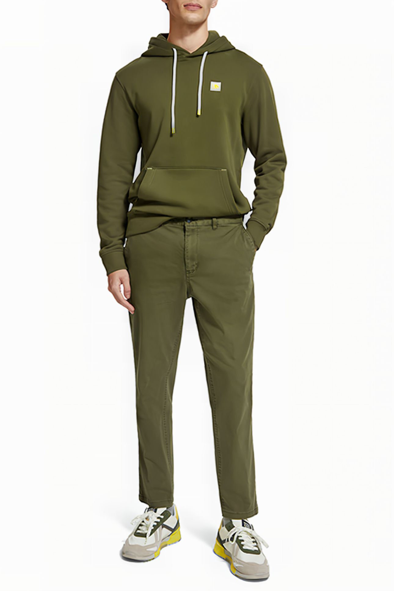 DRIFT - STRETCH TWILL CHINO ALGAE 3