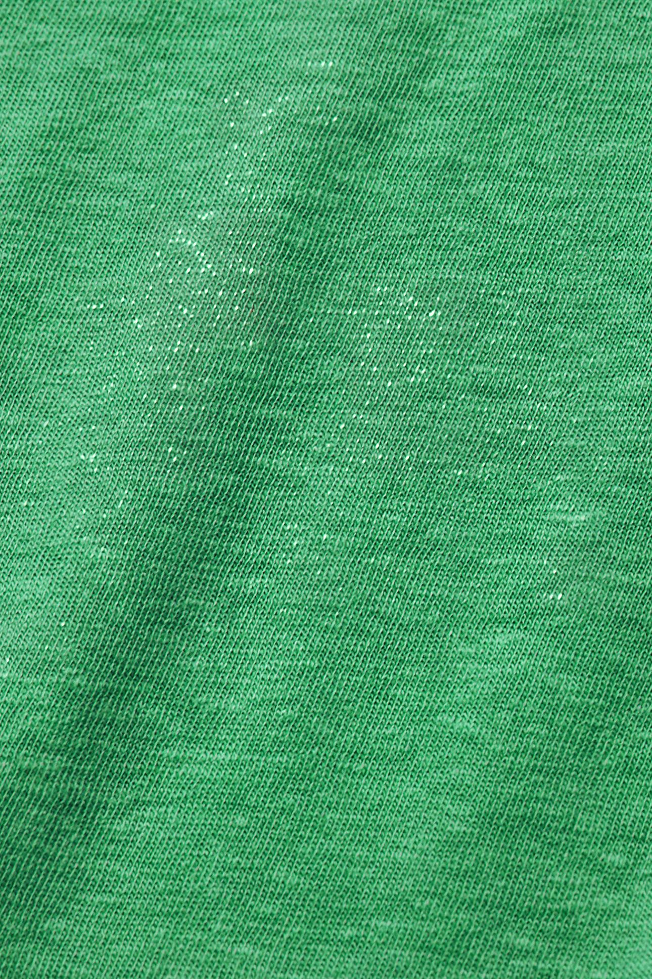 V-NECK LADDER DETAIL LOOSE FIT T-SHIRT SCUBA GREEN 3
