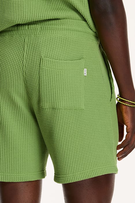 OSCAR WAFFLE STRUCTURE SHORTS LIGHT OLIVE GREEN 8