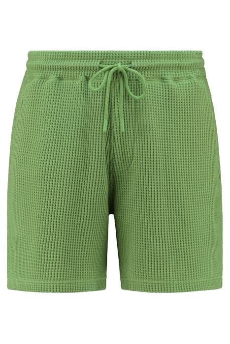 OSCAR WAFFLE STRUCTURE SHORTS LIGHT OLIVE GREEN 5