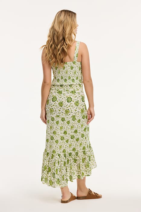 ILONA TOP BOTANIC FLOWER GREEN BOTANIC PASSIFLORA 3