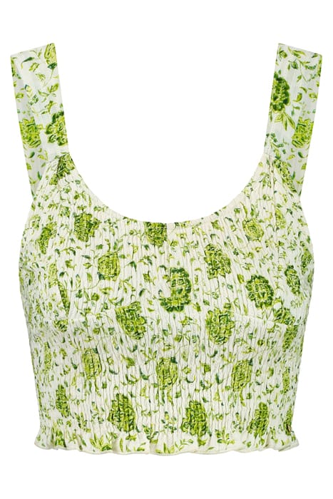 ILONA TOP BOTANIC FLOWER GREEN BOTANIC PASSIFLORA 4