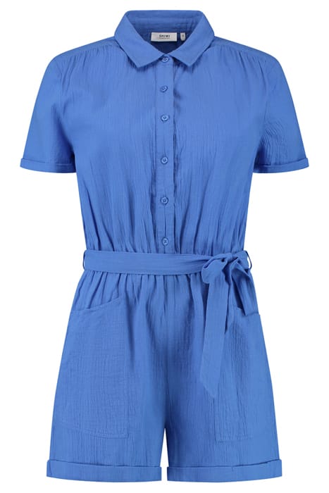 FREYA MOUSSELINE WAFFLE JUMPSUIT BEACH BLUE 5