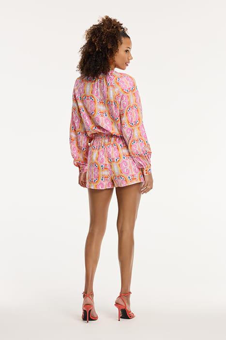 EZRA BLOUSE MYKONOS PAISLEY ORANGE MYKONOS PAISLEY 4