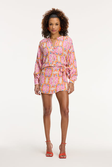EZRA BLOUSE MYKONOS PAISLEY ORANGE MYKONOS PAISLEY 3