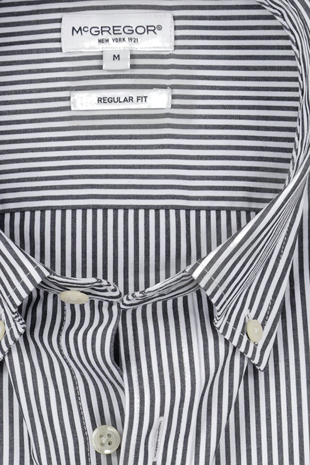 STRIPED POPLIN SHIRT NAVY 4