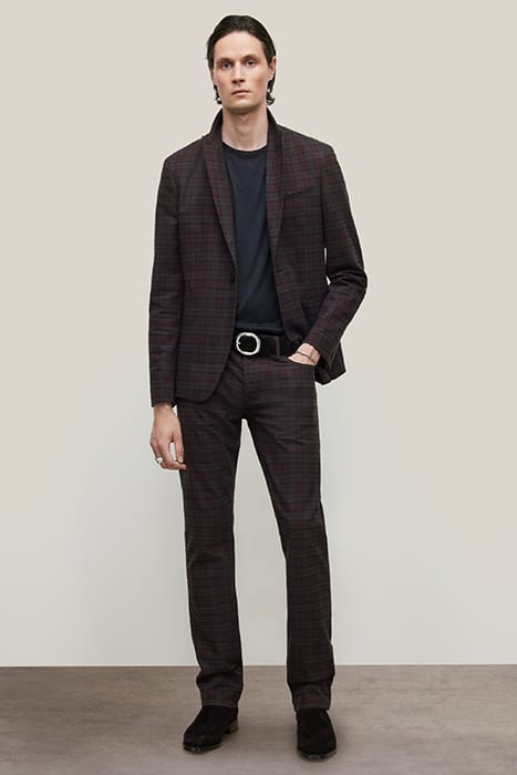 J701 - REGULAR FIT - PLAID MERLOT 1