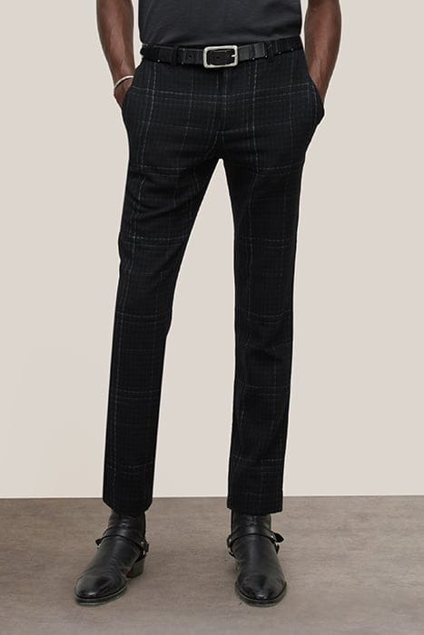 SLIM FIT PANTS WITH WELT HIP POCKET AND BLACK 1