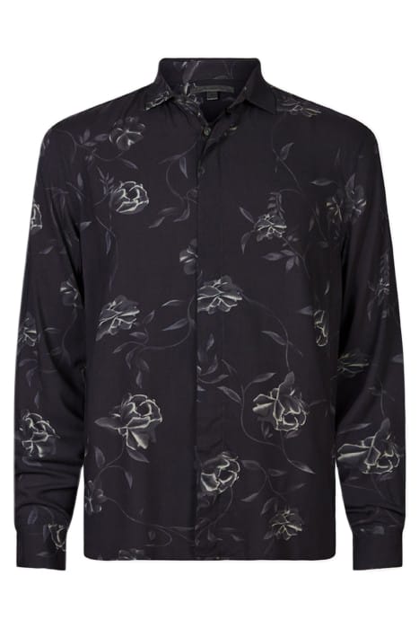 RODNEY LS SPORT SHIRT CONCEALED PLACKET STEEL GREY 1