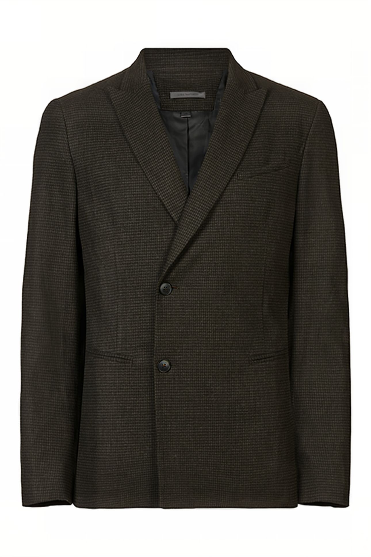 SLIM FIT PEAK LAPEL JACKET WITH ASYMMETR KELP 3