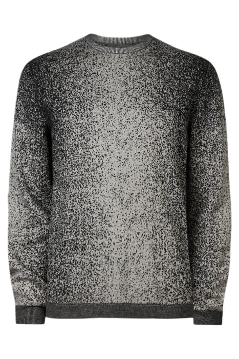 TYRRELL REGULAR FIT LS CREWNECK WITH DOU BLACK 1