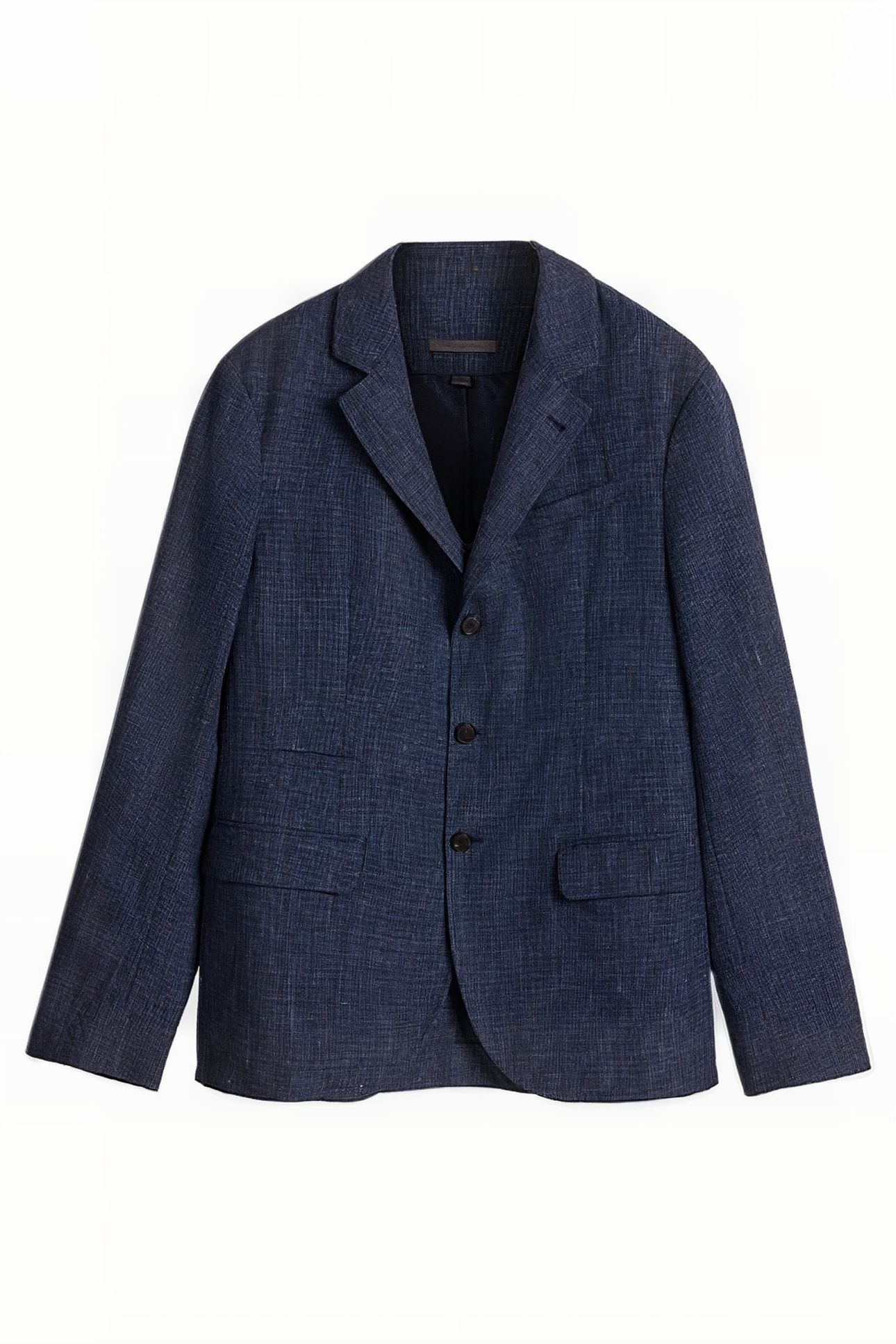 SLIM FIT NOTCH LAPEL JACKET WITH FLAP PO INK BLUE 2