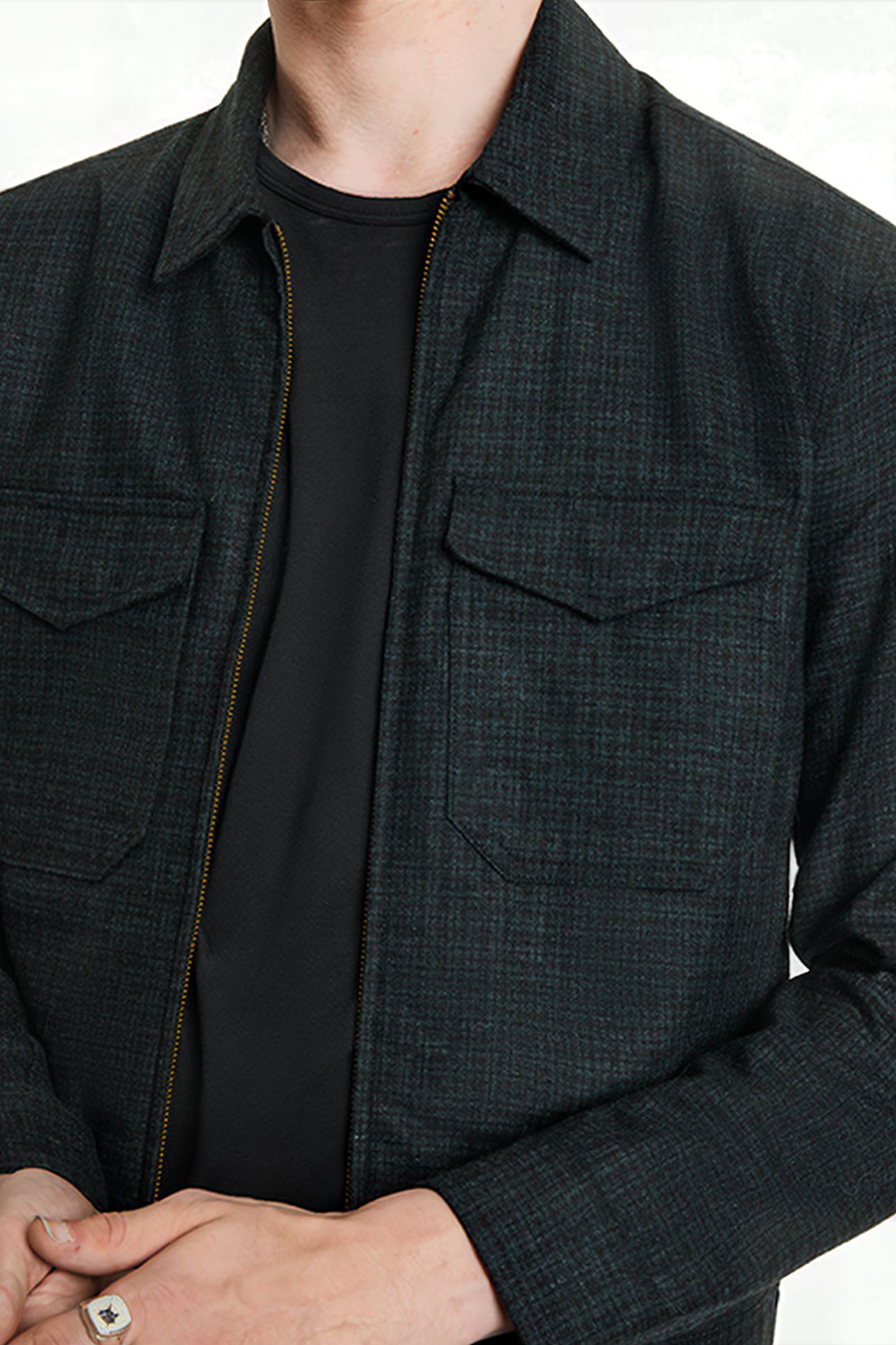 LANDON JACKET - ZIPPER CLOSURE ZIP-OUT H MOSS 3