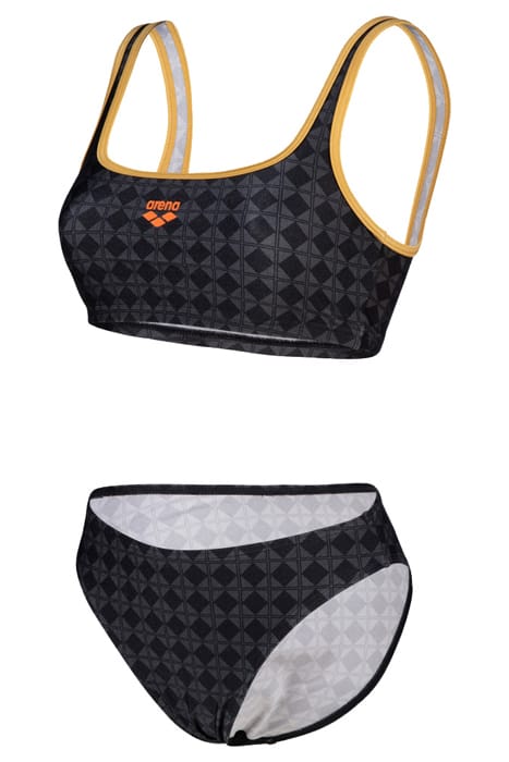 WOMEN'S ARENA 50TH BIKINI BRALETTE BLACK MULTI-GOLD 6