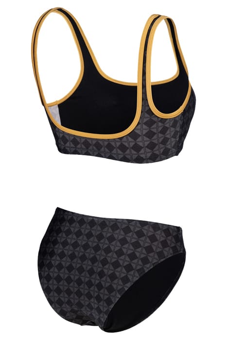 WOMEN'S ARENA 50TH BIKINI BRALETTE BLACK MULTI-GOLD 7